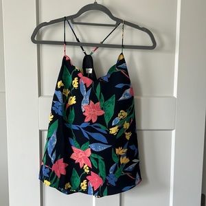J Crew Factory cami. Navy/floral. Size 0. NWT.